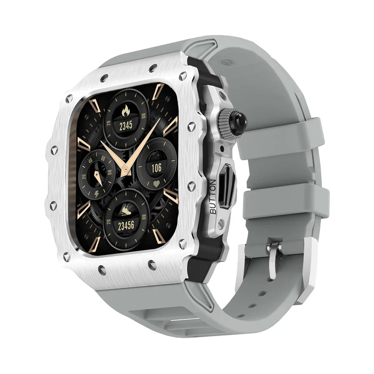 military RM steel apple watch