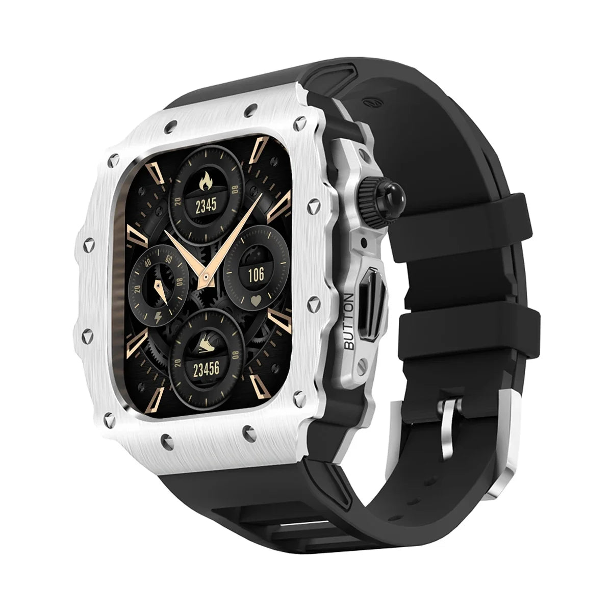 military RM steel apple watch