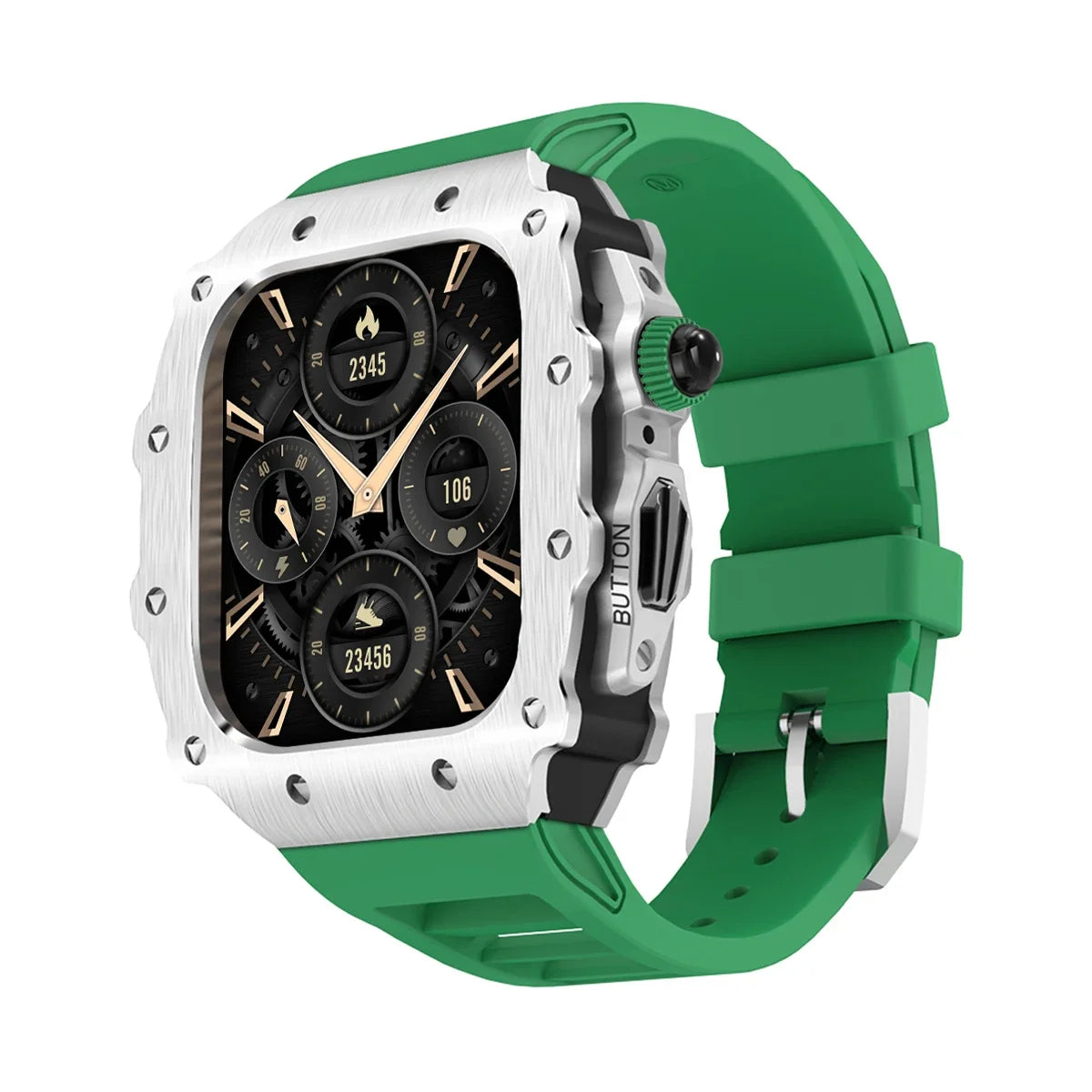 military RM steel apple watch