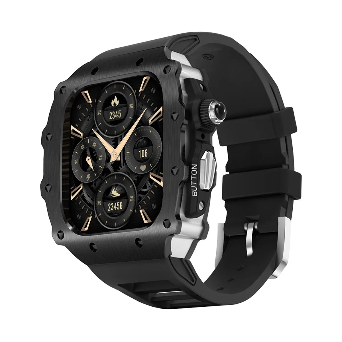 military RM steel apple watch