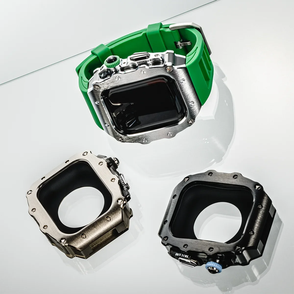 military RM steel apple watch