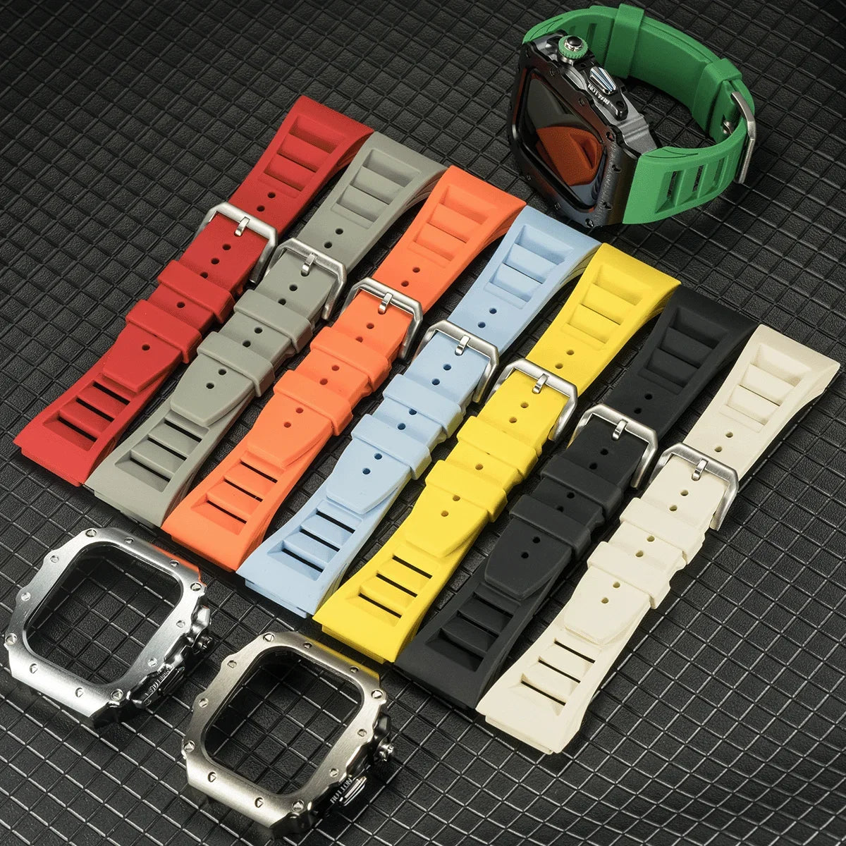 military RM steel apple watch