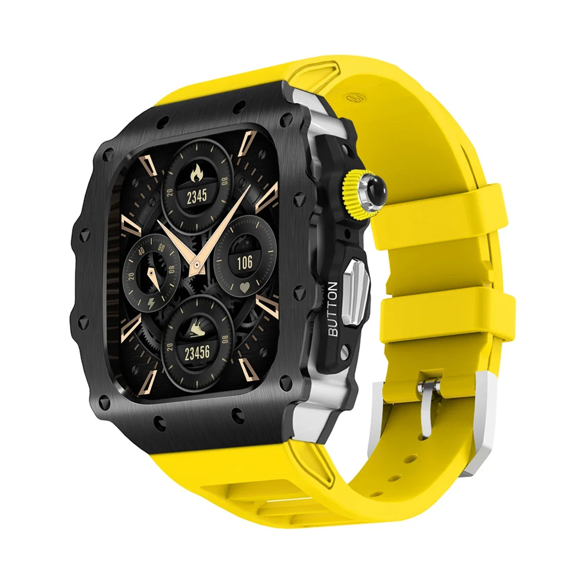 military RM steel apple watch