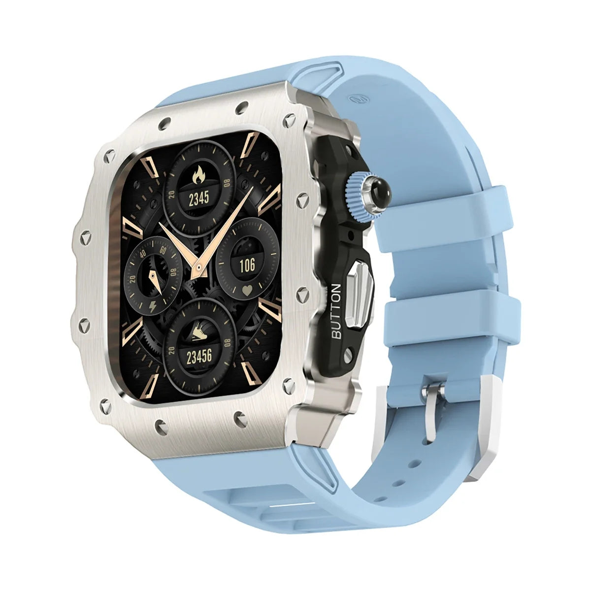 military RM steel apple watch