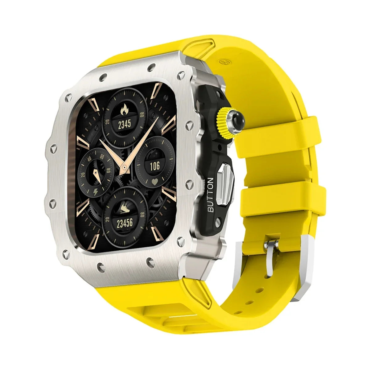 military RM steel apple watch