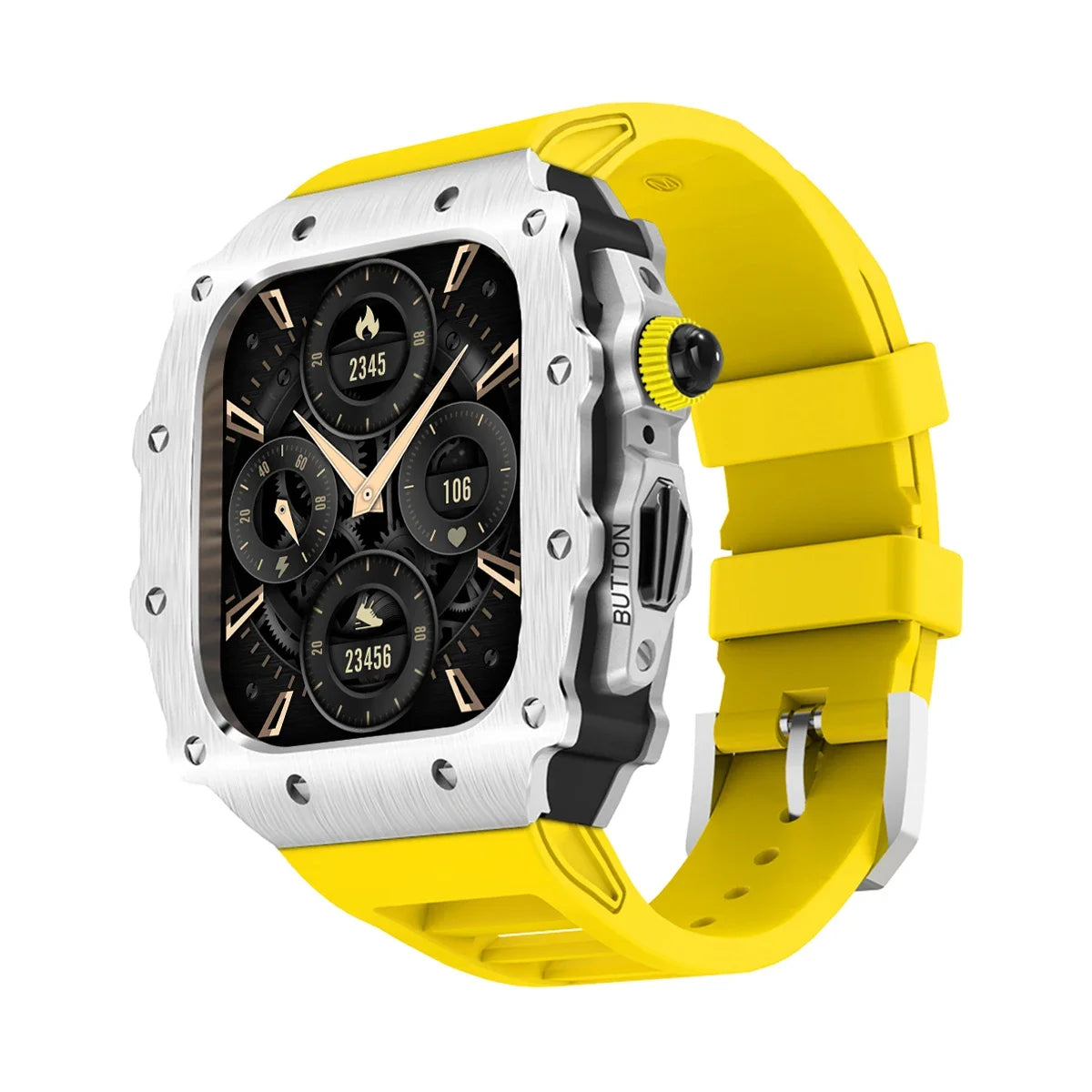 military RM steel apple watch