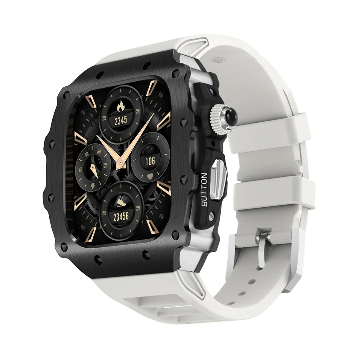 military RM steel apple watch