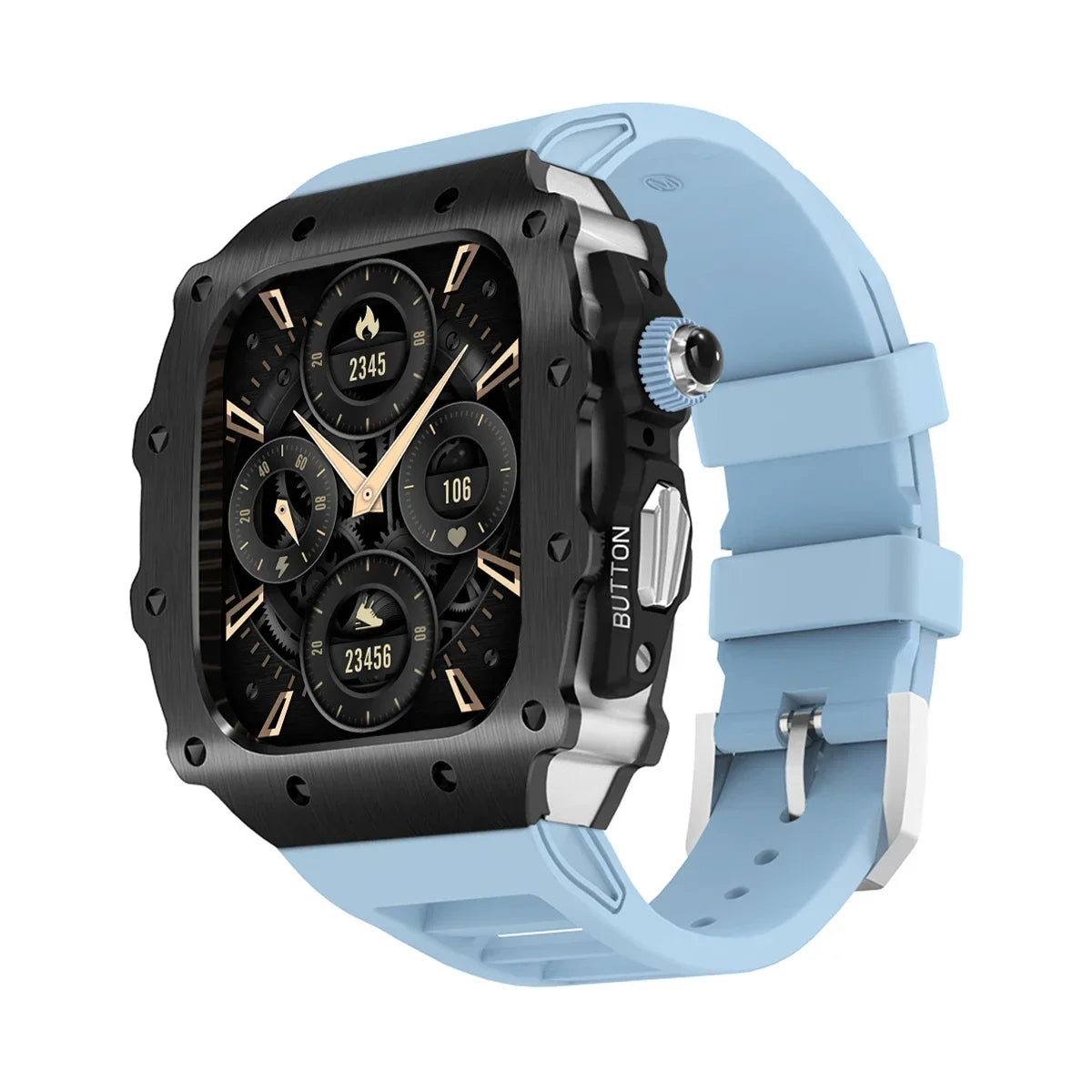 military RM steel apple watch