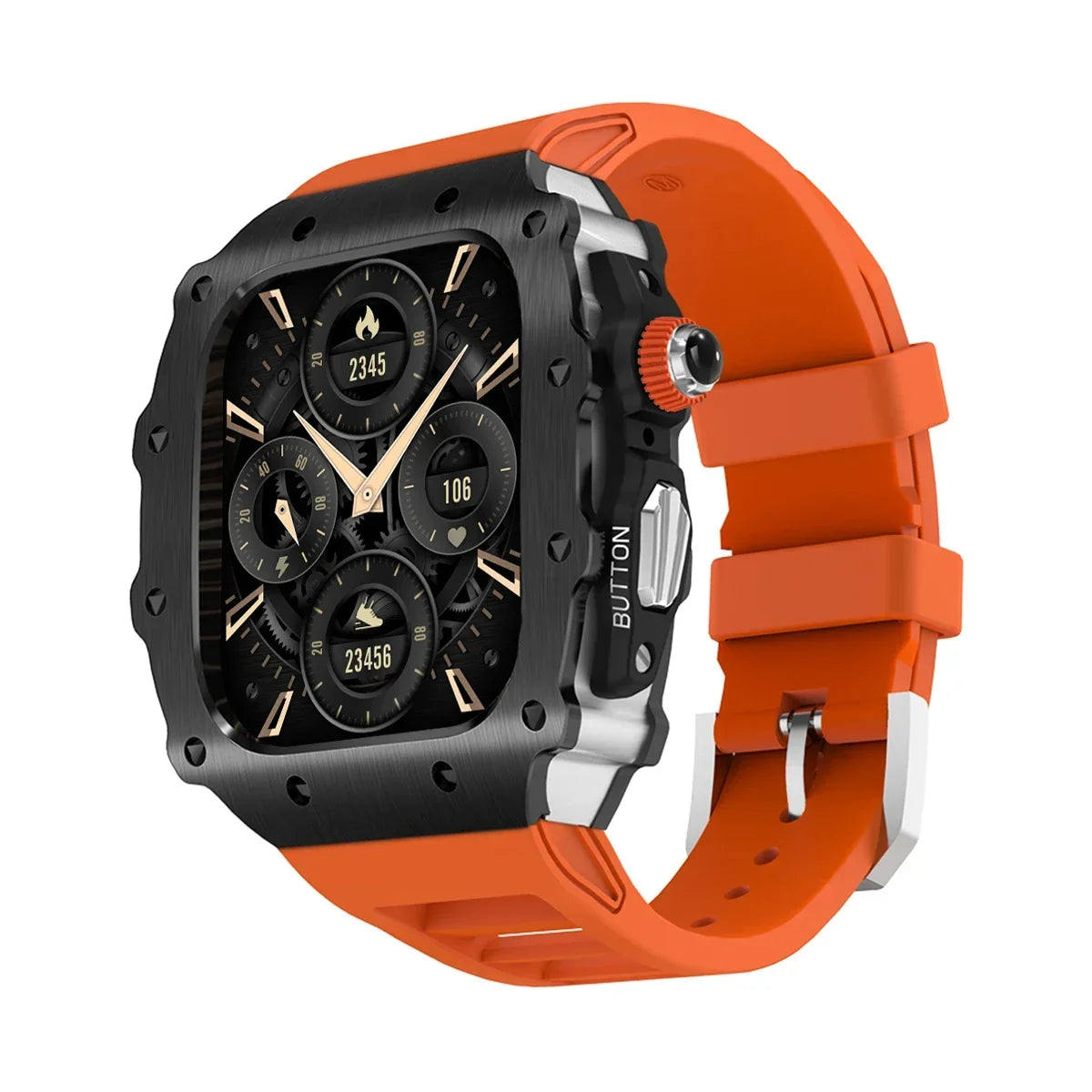 military RM steel apple watch