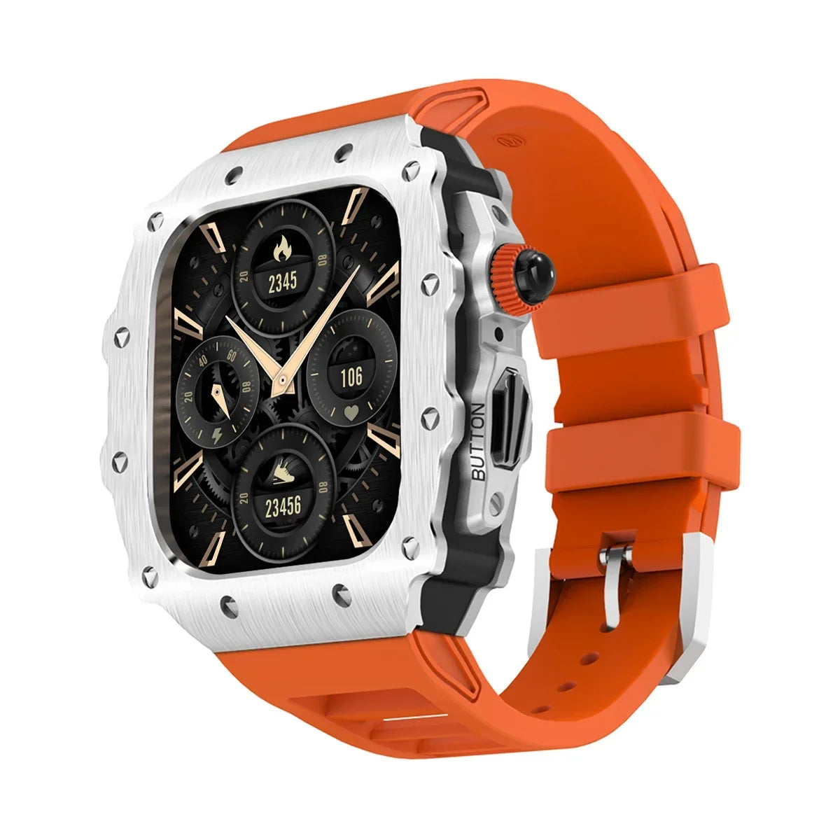 military RM steel apple watch