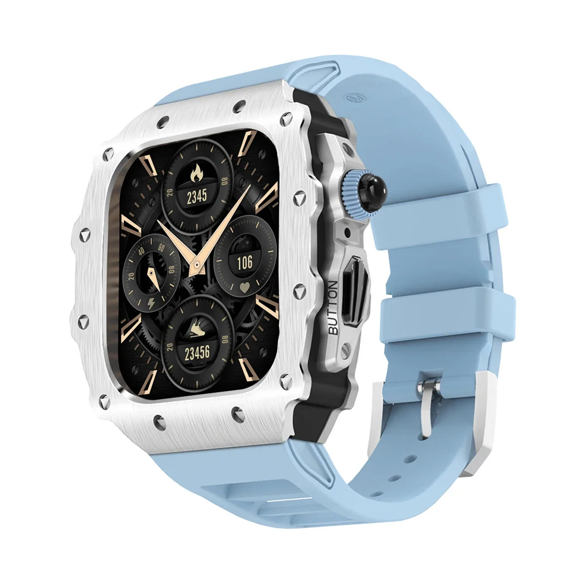 military RM steel apple watch