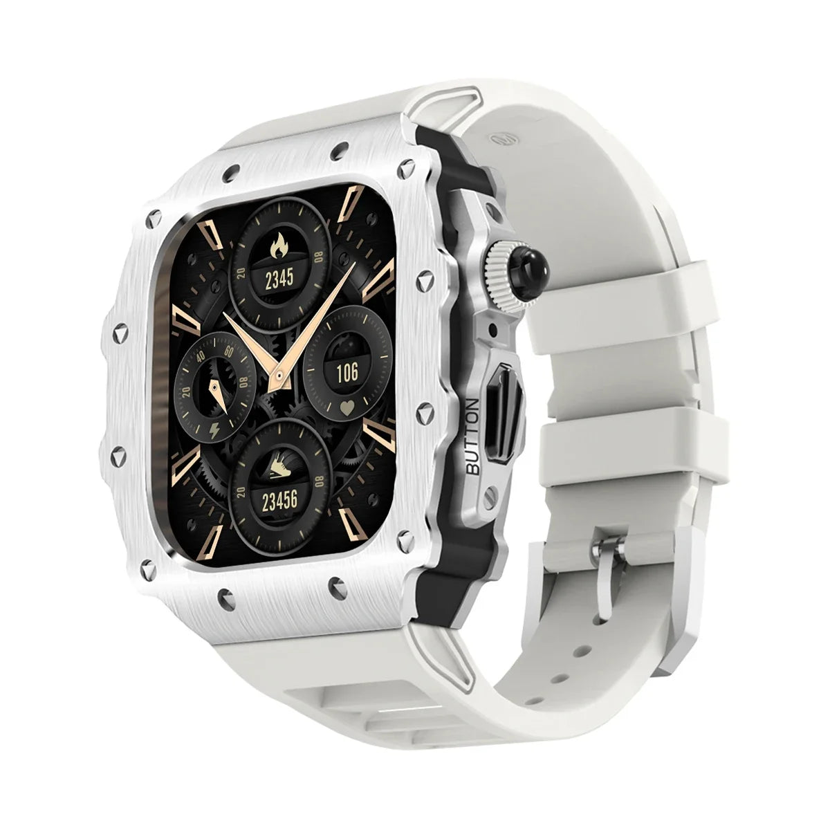 military RM steel apple watch