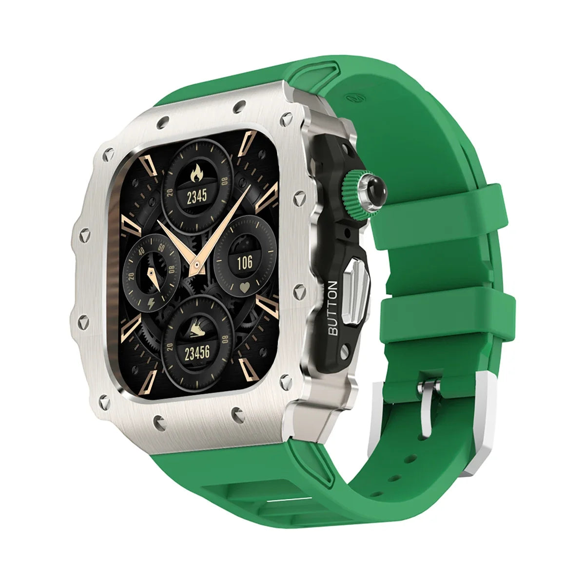 military RM steel apple watch