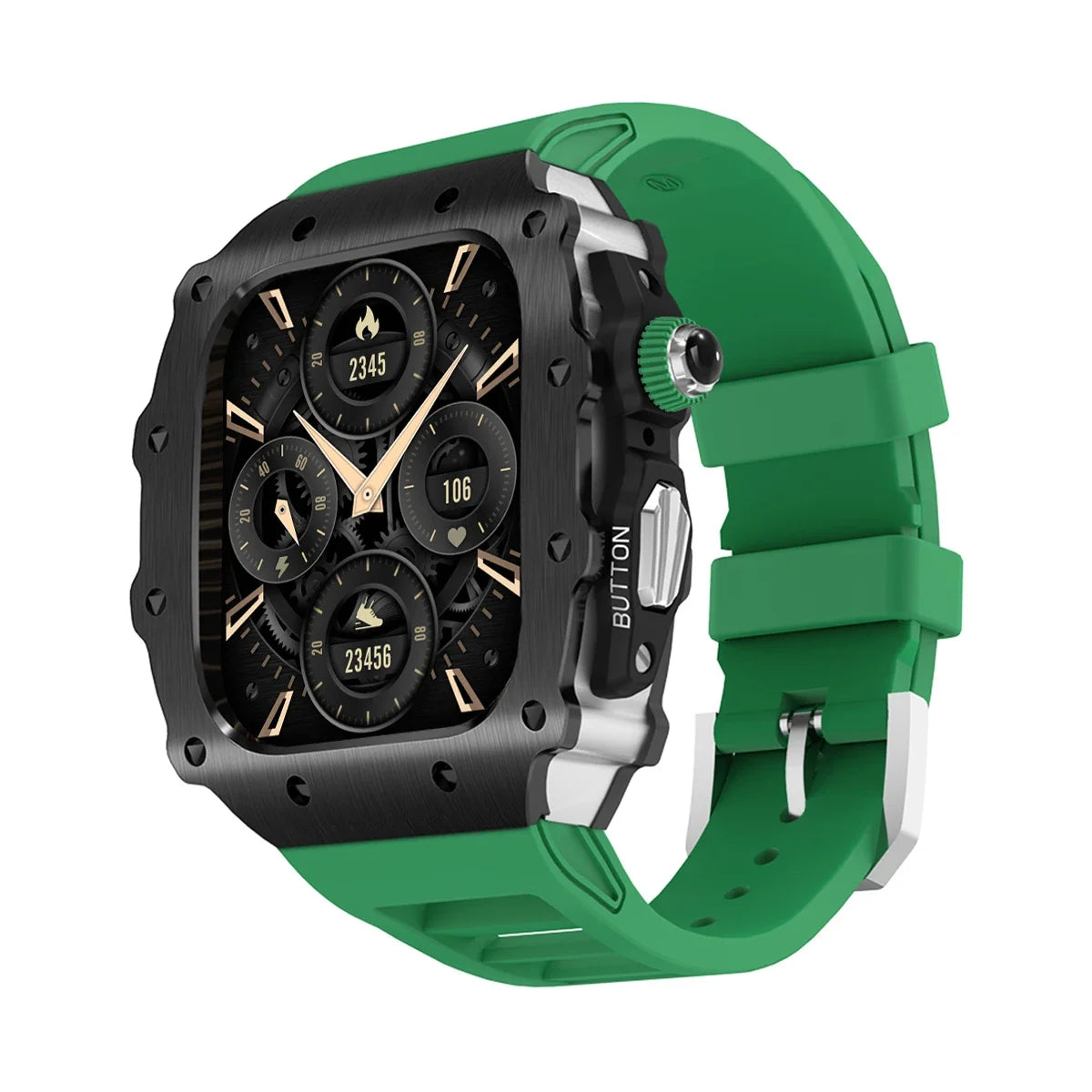 military RM steel apple watch