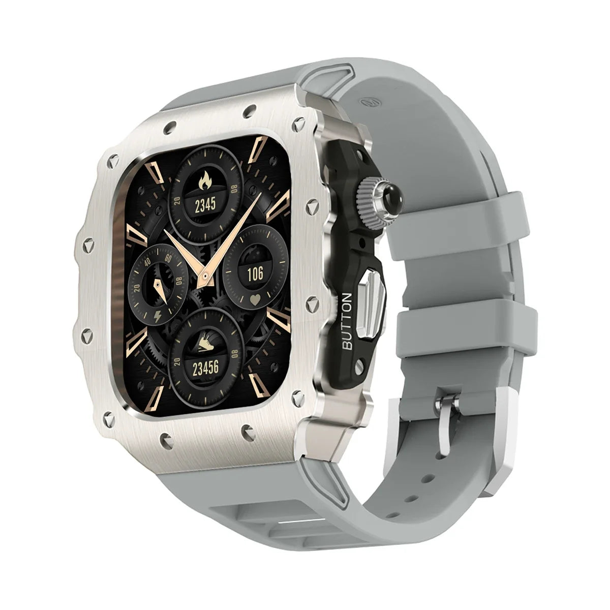 military RM steel apple watch